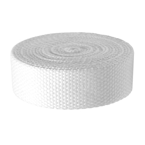 YunYunStrap 30mm breites Baumwoll-Gurtband | Leichte Gurte für Kunst und Handwerk | 10 Yards Beige Schwarz Weiß von YunYunStrap