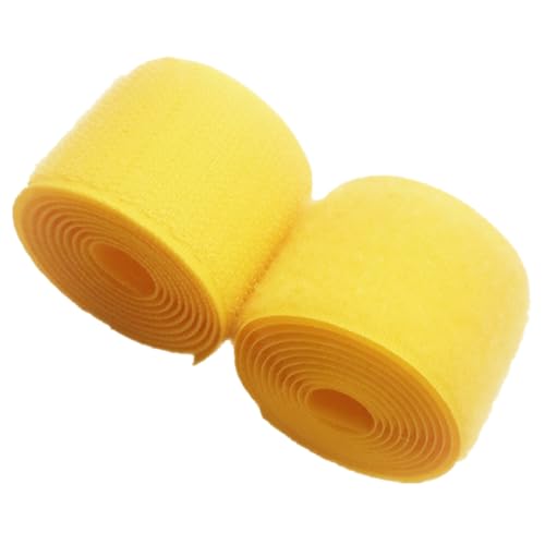 YunYunStrap 50mm breit Gelb Annähen Klettband nicht klebendes Nylongewebe Befestigungsset für Handtaschen Kleidung Schuhe Rucksäcke DIY Handwerk von YunYunStrap