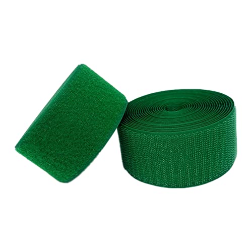 YunYunStrap 50mm breit Grün Annähen Klettband nicht klebendes Nylongewebe Befestigungsset für Handtaschen Kleidung Schuhe Rucksäcke DIY Handwerk von YunYunStrap