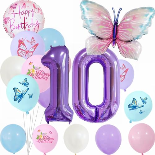Yunchu Online 10. Geburtstagsdeko Mädche Lila Schmetterling Geburtstag Deko 10.Schmetterling Geburtstag Party Set Kindergeburtstag Party Deko für Mädchen Geburtstags Schmetterlinge Party Deko Yunchu Online 10. Geburtstagsdeko Mädche Lila Schmetterling Geburtstag Deko 10.Schmetterling Geburtstag Party Set Kindergeburtstag Party Deko für Mädchen Geburtstags Schmetterlinge Party Deko von Yunchu Online