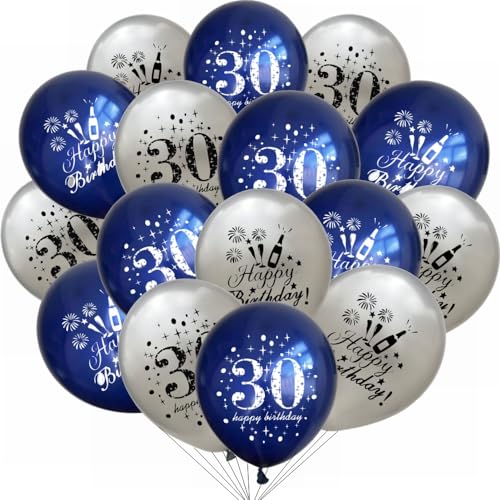 Yunchu Online 30. Geburtstag Luftballons Happy 30th Birthday Ballons Blau Silber 30. Geburtstag Dekoration 30 Jubiläum Geburtstagsparty Deko für Mädchen Jungen 30. Geburtstag Jubiläum Zubehör Yunchu Online 30. Geburtstag Luftballons Happy 30th Birthday Ballons Blau Silber 30. Geburtstag Dekoration 30 Jubiläum Geburtstagsparty Deko für Mädchen Jungen 30. Geburtstag Jubiläum Zubehör von Yunchu Online