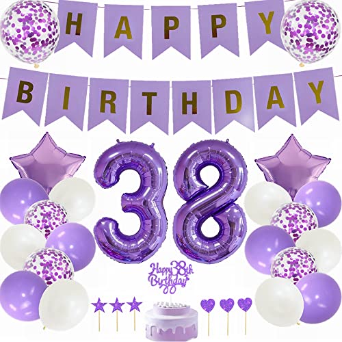 Yunchu Online 38. Geburtstag Dekoration Mann Frau Lila Tortendeko Geburtstag Lila White Party Deko 38. Geburtstag Party Deko 38 Geburtstag Mann Frau Deko Geschenk 38 jahre Geburtstag Deko Ballon Yunchu Online 38. Geburtstag Dekoration Mann Frau Lila Tortendeko Geburtstag Lila White Party Deko 38. Geburtstag Party Deko 38 Geburtstag Mann Frau Deko Geschenk 38 jahre Geburtstag Deko Ballon von Yunchu Online