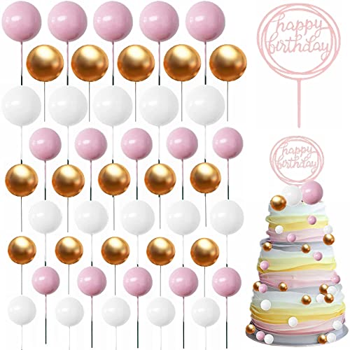 Yunchu Online 46 Stück Kuchen Dekoration Kugel Happy Birthday Tortendeko Geburtstag Mädchen Tortendeko Cupcake Topper Geburtstag Kuchen Dekoration Kugel Hochzeit Goldene Kugeln für Geburtstag Hochzeit Yunchu Online 46 Stück Kuchen Dekoration Kugel Happy Birthday Tortendeko Geburtstag Mädchen Tortendeko Cupcake Topper Geburtstag Kuchen Dekoration Kugel Hochzeit Goldene Kugeln für Geburtstag Hochzeit von Yunchu Online