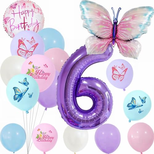 Yunchu Online 6. Geburtstagsdeko Mädche Lila Schmetterling Geburtstag Deko 6.Schmetterling Geburtstag Party Set Kindergeburtstag Party Deko für Mädchen Geburtstags Schmetterlinge Party Deko Yunchu Online 6. Geburtstagsdeko Mädche Lila Schmetterling Geburtstag Deko 6.Schmetterling Geburtstag Party Set Kindergeburtstag Party Deko für Mädchen Geburtstags Schmetterlinge Party Deko von Yunchu Online