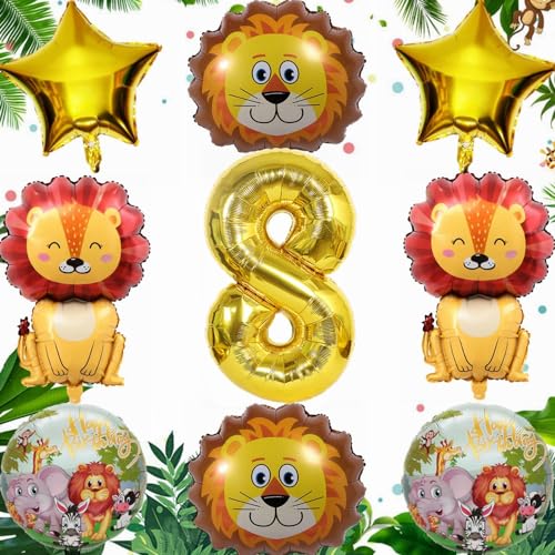 Yunchu Online 8.Geburtstag Dschungel Dekoration Löwe Luftballon Set 8 Geburtstag Junge Mädchen Dschungel Tiere Folienballons Luftballons 8. Geburtstag 8 Jahr Dschungel Geburtstag Dekoration Yunchu Online 8.Geburtstag Dschungel Dekoration Löwe Luftballon Set 8 Geburtstag Junge Mädchen Dschungel Tiere Folienballons Luftballons 8. Geburtstag 8 Jahr Dschungel Geburtstag Dekoration von Yunchu Online