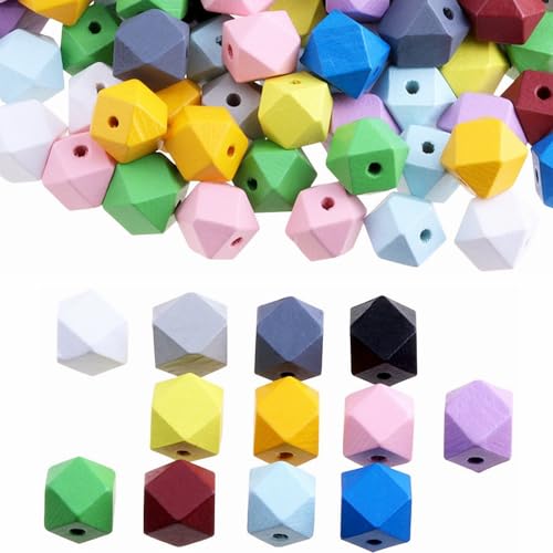 Yunchu Online Bunte Achteckig Holzperle 48Stück DIY Achteckige Holz Große Holzperlen Natur mit Loch 16mm Perlen Holz Bunte Holzperlen für DIY Handwerk perlen Halskette Armband Dekorationen Yunchu Online Bunte Achteckig Holzperle 48Stück DIY Achteckige Holz Große Holzperlen Natur mit Loch 16mm Perlen Holz Bunte Holzperlen für DIY Handwerk perlen Halskette Armband Dekorationen von Yunchu Online