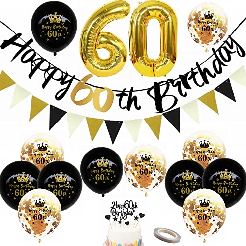 Yunchu Online Luftballon 60. Geburtstag Dekoration Männer Frau Schwarz Gold Party Deko Tortendeko Geburtstag Banner Wimpelkette 60 Geburtstag Männer Deko Geschenk 60 jahre Geburtstag Deko Ballon Yunchu Online Luftballon 60. Geburtstag Dekoration Männer Frau Schwarz Gold Party Deko Tortendeko Geburtstag Banner Wimpelkette 60 Geburtstag Männer Deko Geschenk 60 jahre Geburtstag Deko Ballon von Yunchu Online