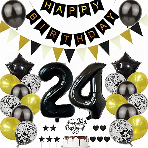 Yunchu Online Schwarz Gold 24. Geburtstag Dekoration Mann Frau 24. Geburtstag Schwarz Gold Party Deko Schwarz Tortendeko Geburtstag 24 Geburtstag Deko Geschenk 24 Geburtstag Deko Ballon Yunchu Online Schwarz Gold 24. Geburtstag Dekoration Mann Frau 24. Geburtstag Schwarz Gold Party Deko Schwarz Tortendeko Geburtstag 24 Geburtstag Deko Geschenk 24 Geburtstag Deko Ballon von Yunchu Online