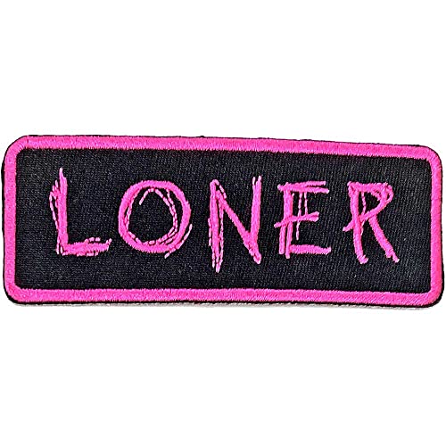Yungblud Loner Aufnäher zum Aufbügeln (Einheitsgröße) (Rosa, Schwarz), Rosa, Schwarz, Einheitsgröße von Yungblud