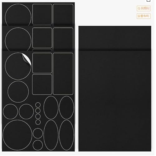 Yunova Daunenjacke Flicken Reparaturset Selbstklebend, 5-teilig Schwarz, Wasserdicht Polyester Patches für Kleidung, Zelt, Jacke, Outdoor Reparatur ohne Nähen, 3 Formen + Zuschnitt Yunova Daunenjacke Flicken Reparaturset Selbstklebend, 5-teilig Schwarz, Wasserdicht Polyester Patches für Kleidung, Zelt, Jacke, Outdoor Reparatur ohne Nähen, 3 Formen + Zuschnitt von Yunova