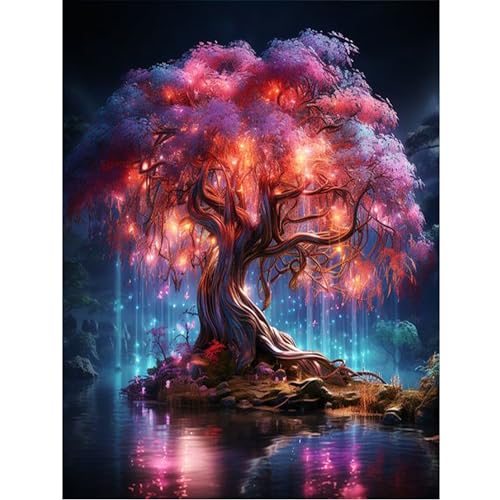 Yunruily Baum des Lebens malen nach Zahlen Kits für Erwachsene-Baum des Lebens malen nach Zahlen Erwachsene,Aufstellen malen nach Zahlen auf Leinwand für Geschenke nach Hause Wanddekoration(40cmx50cm) Yunruily Baum des Lebens malen nach Zahlen Kits für Erwachsene-Baum des Lebens malen nach Zahlen Erwachsene,Aufstellen malen nach Zahlen auf Leinwand für Geschenke nach Hause Wanddekoration(40cmx50cm) von Yunruily