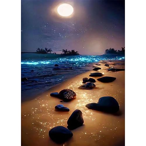 Yunruily Diamond Painting Set für Erwachsene-Beach Diamond Painting Kits,5D Beach Diamant Malerei Set,Beach DIY Diamantmalerei Basteln Bilder Arts als Geschenk für Home Wand Décor 30x40cm Yunruily Diamond Painting Set für Erwachsene-Beach Diamond Painting Kits,5D Beach Diamant Malerei Set,Beach DIY Diamantmalerei Basteln Bilder Arts als Geschenk für Home Wand Décor 30x40cm von Yunruily