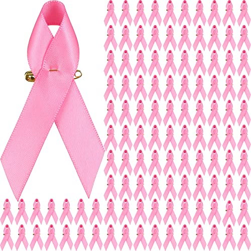 150 Stück rosa Bandnadeln Satin Brustkrebs-Bewusstseins-Anstecknadeln rosa Bewusstseinsbänder mit Sicherheitsnadeln für Brustkrebs, Wohltätigkeitsorganisation, Spendenaktionen, Partyzubehör, 7,6 x 6,6 cm 150 Stück rosa Bandnadeln Satin Brustkrebs-Bewusstseins-Anstecknadeln rosa Bewusstseinsbänder mit Sicherheitsnadeln für Brustkrebs, Wohltätigkeitsorganisation, Spendenaktionen, Partyzubehör, 7,6 x 6,6 cm von Yunsailing