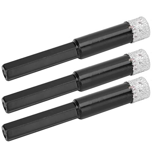 Yunseity 3 Stück-Trocken-Tribender Diamant-Sechskantschaftbohrer, Geheimen Kühlfülwachs, Dasschnittliche Bohrzeit 15-20 Sekunden, Geeignet für Arten von Harden und Spröden Yunseity 3 Stück-Trocken-Tribender Diamant-Sechskantschaftbohrer, Geheimen Kühlfülwachs, Dasschnittliche Bohrzeit 15-20 Sekunden, Geeignet für Arten von Harden und Spröden von Yunseity