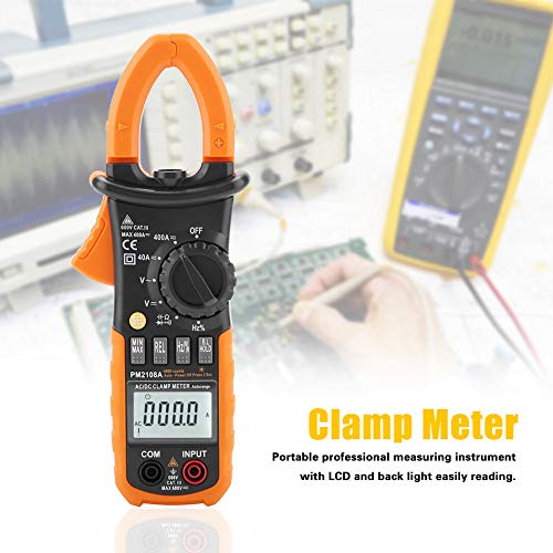 Yunseity Peakmeter PM2108A Digitale AC/DC-Klemme, Professionelles Messgerät MIT LCD und Hintergrundbeleiltung, für Professionellen, Werkstatt-, Schul-, Hobby-und Heimgebrauch Yunseity Peakmeter PM2108A Digitale AC/DC-Klemme, Professionelles Messgerät MIT LCD und Hintergrundbeleiltung, für Professionellen, Werkstatt-, Schul-, Hobby-und Heimgebrauch von Yunseity