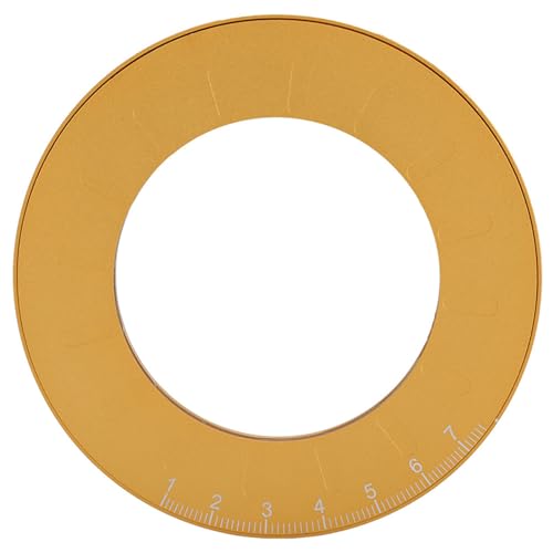 Yunseity Professionelles Verstellbares Metall -Rundkreis -Zeichnungswerkzeug für Genaues Design und Zeichnen, Edelstahl Zeichnungsherrschaft für Büro, Gold von Yunseity
