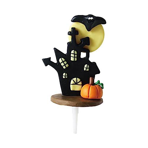 Yunyahe Halloween Deko Herbst Dekoration Kuchen-Plugin-Ornamente weichem Ton Oetker Kuchendeko (Black, One Size) von Yunyahe