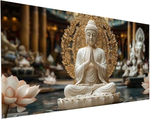Buddha Diamond Painting Erwachsene Groß XXL 180x90cm, Diamond Painting Kinder ab 10 Jahre Blumen, 5D Cross Stitch Diamant Malerei Kreativ Set, DIY Diamanten Basteln Mädchen Geschenke Home Decor L-66 Buddha Diamond Painting Erwachsene Groß XXL 180x90cm, Diamond Painting Kinder ab 10 Jahre Blumen, 5D Cross Stitch Diamant Malerei Kreativ Set, DIY Diamanten Basteln Mädchen Geschenke Home Decor L-66 von Yuogyxog