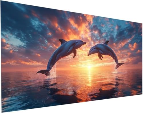 Delphin Diamond Painting Erwachsene Groß XXL 200x100cm, Diamond Painting Kinder ab 10 Jahre Tiere, 5D Cross Stitch Diamant Malerei Kreativ Set, DIY Diamanten Basteln Mädchen Geschenke Home Decor L-96 Delphin Diamond Painting Erwachsene Groß XXL 200x100cm, Diamond Painting Kinder ab 10 Jahre Tiere, 5D Cross Stitch Diamant Malerei Kreativ Set, DIY Diamanten Basteln Mädchen Geschenke Home Decor L-96 von Yuogyxog