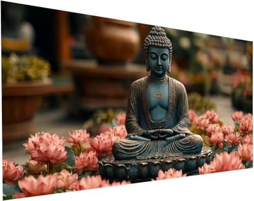 Diamond Painting Buddha Set für Erwachsene, Diamant Painting Bilder Blumen für Basteln Mädchen 8 Jahre Geschenke, 5D DIY Runder Daiments Malerei Stickerei Bilder Anfänger Zuhause Deko 140x70cm L-67 Diamond Painting Buddha Set für Erwachsene, Diamant Painting Bilder Blumen für Basteln Mädchen 8 Jahre Geschenke, 5D DIY Runder Daiments Malerei Stickerei Bilder Anfänger Zuhause Deko 140x70cm L-67 von Yuogyxog