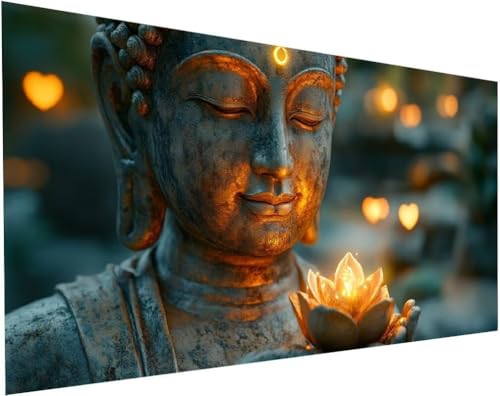 Diamond Painting Buddha Set für Erwachsene, Diamant Painting Bilder Zen für Basteln Mädchen 8 Jahre Geschenke, 5D DIY Runder Daiments Malerei Stickerei Bilder Anfänger für Zuhause Deko 110x50cm L-63 Diamond Painting Buddha Set für Erwachsene, Diamant Painting Bilder Zen für Basteln Mädchen 8 Jahre Geschenke, 5D DIY Runder Daiments Malerei Stickerei Bilder Anfänger für Zuhause Deko 110x50cm L-63 von Yuogyxog