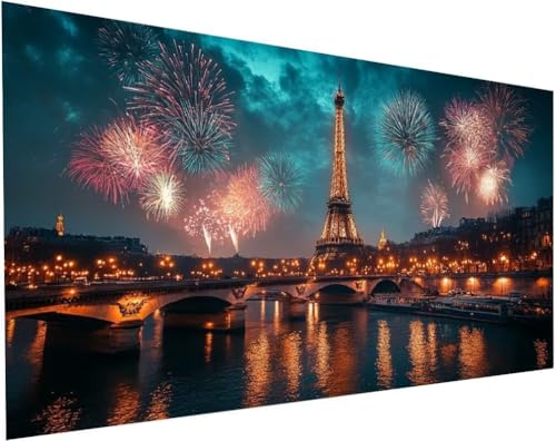 Diamond Painting Eiffelturm Set für Erwachsene, Diamant Painting Bilder Landschaft für Basteln Mädchen 8 Jahre Geschenke, 5D DIY Runder Daiments Malerei Stickerei Bilder für Zuhause Deko 200x100cm L-3 Diamond Painting Eiffelturm Set für Erwachsene, Diamant Painting Bilder Landschaft für Basteln Mädchen 8 Jahre Geschenke, 5D DIY Runder Daiments Malerei Stickerei Bilder für Zuhause Deko 200x100cm L-3 von Yuogyxog