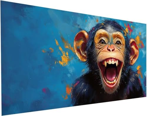 Diamond Painting Gorilla Set für Erwachsene, Diamant Painting Bilder Tiere für Basteln Mädchen 8 Jahre Geschenke, 5D DIY Runder Daiments Malerei Stickerei Bilder Anfänger Zuhause Deko 160x80cm L-35 Diamond Painting Gorilla Set für Erwachsene, Diamant Painting Bilder Tiere für Basteln Mädchen 8 Jahre Geschenke, 5D DIY Runder Daiments Malerei Stickerei Bilder Anfänger Zuhause Deko 160x80cm L-35 von Yuogyxog