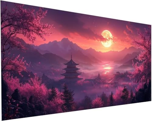 Diamond Painting Landschaft Set für Erwachsene, Diamant Painting Bilder Berge für Basteln Mädchen 8 Jahre Geschenke, 5D DIY Runder Daiments Malerei Stickerei Bilder Anfänger Zuhause Deko 80x40cm L-53 Diamond Painting Landschaft Set für Erwachsene, Diamant Painting Bilder Berge für Basteln Mädchen 8 Jahre Geschenke, 5D DIY Runder Daiments Malerei Stickerei Bilder Anfänger Zuhause Deko 80x40cm L-53 von Yuogyxog