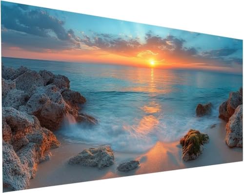 Diamond Painting Landschaft Set für Erwachsene, Diamant Painting Bilder Sonnenuntergang für Basteln Mädchen 8 Jahre Geschenke, 5D DIY Runder Daiments Malerei Stickerei Bilder Zuhause Deko 90x40cm L-51 Diamond Painting Landschaft Set für Erwachsene, Diamant Painting Bilder Sonnenuntergang für Basteln Mädchen 8 Jahre Geschenke, 5D DIY Runder Daiments Malerei Stickerei Bilder Zuhause Deko 90x40cm L-51 von Yuogyxog
