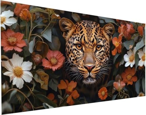 Diamond Painting Leopard Set für Erwachsene, Diamant Painting Bilder Blumen für Basteln Mädchen 8 Jahre Geschenke, 5D DIY Runder Daiments Malerei Stickerei Bilder Anfänger Zuhause Deko 140x70cm L-13 Diamond Painting Leopard Set für Erwachsene, Diamant Painting Bilder Blumen für Basteln Mädchen 8 Jahre Geschenke, 5D DIY Runder Daiments Malerei Stickerei Bilder Anfänger Zuhause Deko 140x70cm L-13 von Yuogyxog