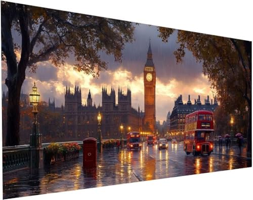 Diamond Painting Paris Set für Erwachsene, Diamant Painting Bilder Landschaft für Basteln Mädchen 8 Jahre Geschenke, 5D DIY Runder Daiments Malerei Stickerei Bilder Anfänger Zuhause Deko 200x100cm L-9 Diamond Painting Paris Set für Erwachsene, Diamant Painting Bilder Landschaft für Basteln Mädchen 8 Jahre Geschenke, 5D DIY Runder Daiments Malerei Stickerei Bilder Anfänger Zuhause Deko 200x100cm L-9 von Yuogyxog