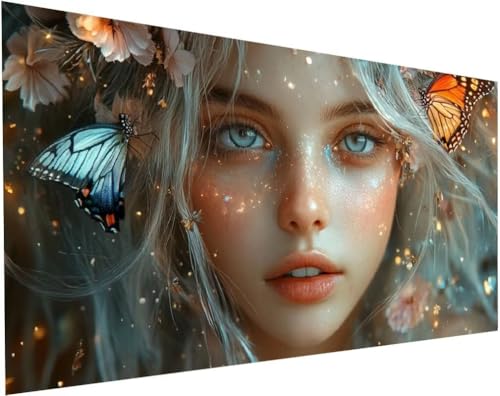 Diamond Painting Prinzessin Set für Erwachsene, Diamant Painting Bilder Schmetterling für Basteln Mädchen 8 Jahre Geschenke, 5D DIY Runder Daiments Malerei Stickerei Bilder Zuhause Deko 200x100cm L-71 Diamond Painting Prinzessin Set für Erwachsene, Diamant Painting Bilder Schmetterling für Basteln Mädchen 8 Jahre Geschenke, 5D DIY Runder Daiments Malerei Stickerei Bilder Zuhause Deko 200x100cm L-71 von Yuogyxog