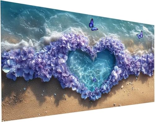 Diamond Painting Strand Set für Erwachsene, Diamant Painting Bilder Blumen für Basteln Mädchen 8 Jahre Geschenke, 5D DIY Runder Daiments Malerei Stickerei Bilder Anfänger Zuhause Deko 100x50cm L-91 Diamond Painting Strand Set für Erwachsene, Diamant Painting Bilder Blumen für Basteln Mädchen 8 Jahre Geschenke, 5D DIY Runder Daiments Malerei Stickerei Bilder Anfänger Zuhause Deko 100x50cm L-91 von Yuogyxog