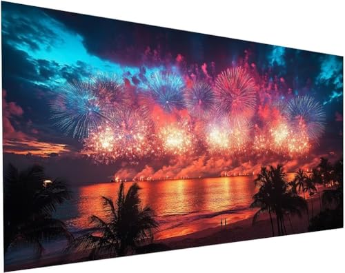 Diamond Painting Strand Set für Erwachsene, Diamant Painting Bilder Landschaft für Basteln Mädchen 8 Jahre Geschenke, 5D DIY Runder Daiments Malerei Stickerei Bilder für Zuhause Deko 120x60cm L-89 Diamond Painting Strand Set für Erwachsene, Diamant Painting Bilder Landschaft für Basteln Mädchen 8 Jahre Geschenke, 5D DIY Runder Daiments Malerei Stickerei Bilder für Zuhause Deko 120x60cm L-89 von Yuogyxog