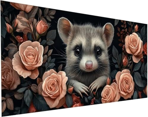 Diamond Painting Tiere Set für Erwachsene, Diamant Painting Bilder Blumen für Basteln Mädchen 8 Jahre Geschenke, 5D DIY Runder Daiments Malerei Stickerei Bilder Anfänger Zuhause Deko 200x100cm L-39 Diamond Painting Tiere Set für Erwachsene, Diamant Painting Bilder Blumen für Basteln Mädchen 8 Jahre Geschenke, 5D DIY Runder Daiments Malerei Stickerei Bilder Anfänger Zuhause Deko 200x100cm L-39 von Yuogyxog