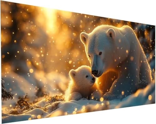 Eisbär Diamond Painting Erwachsene Groß XXL 160x80cm, Diamond Painting Kinder ab 10 Jahre Tiere, 5D Cross Stitch Diamant Malerei Kreativ Set, DIY Diamanten Basteln Mädchen Geschenke Home Decor L-14 Eisbär Diamond Painting Erwachsene Groß XXL 160x80cm, Diamond Painting Kinder ab 10 Jahre Tiere, 5D Cross Stitch Diamant Malerei Kreativ Set, DIY Diamanten Basteln Mädchen Geschenke Home Decor L-14 von Yuogyxog
