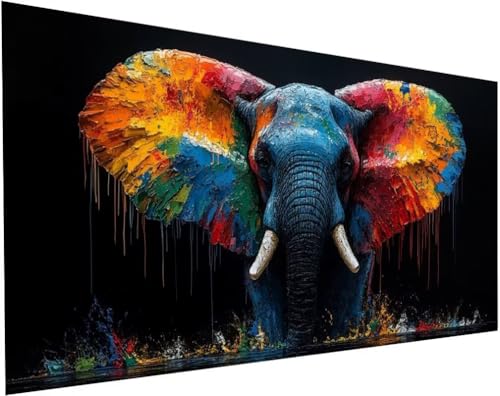 Elefant Diamond Painting Erwachsene Groß XXL 180x90cm, Diamond Painting Kinder ab 10 Jahre Tiere, 5D Cross Stitch Diamant Malerei Kreativ Set, DIY Diamanten Basteln Mädchen Geschenke Home Decor L-32 Elefant Diamond Painting Erwachsene Groß XXL 180x90cm, Diamond Painting Kinder ab 10 Jahre Tiere, 5D Cross Stitch Diamant Malerei Kreativ Set, DIY Diamanten Basteln Mädchen Geschenke Home Decor L-32 von Yuogyxog