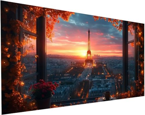 Landschaft Diamond Painting Erwachsene Groß XXL 200x100cm, Diamond Painting Kinder ab 10 Jahre Eiffelturm, 5D Cross Stitch Diamant Malerei Kreativ Set, DIY Diamanten Basteln Mädchen Home Decor L-42 Landschaft Diamond Painting Erwachsene Groß XXL 200x100cm, Diamond Painting Kinder ab 10 Jahre Eiffelturm, 5D Cross Stitch Diamant Malerei Kreativ Set, DIY Diamanten Basteln Mädchen Home Decor L-42 von Yuogyxog