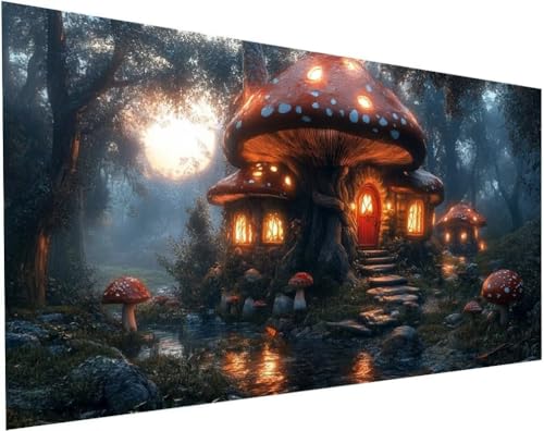 Schloss Diamond Painting Erwachsene Groß XXL 140x70cm, Diamond Painting Kinder ab 10 Jahre Wald, 5D Cross Stitch Diamant Malerei Kreativ Set, DIY Diamanten Basteln Mädchen Geschenke Home Decor L-20 Schloss Diamond Painting Erwachsene Groß XXL 140x70cm, Diamond Painting Kinder ab 10 Jahre Wald, 5D Cross Stitch Diamant Malerei Kreativ Set, DIY Diamanten Basteln Mädchen Geschenke Home Decor L-20 von Yuogyxog