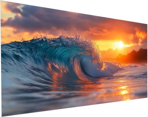 Strand Diamond Painting Erwachsene Groß XXL 80x40cm, Diamond Painting Kinder ab 10 Jahre Sonnenuntergang, 5D Cross Stitch Diamant Malerei Kreativ Set, DIY Diamanten Basteln Mädchen Home Decor L-92 Strand Diamond Painting Erwachsene Groß XXL 80x40cm, Diamond Painting Kinder ab 10 Jahre Sonnenuntergang, 5D Cross Stitch Diamant Malerei Kreativ Set, DIY Diamanten Basteln Mädchen Home Decor L-92 von Yuogyxog