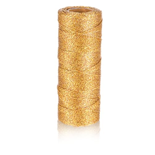 110 Yards/328 Feet Goldfaden, 1mm Durchmesser Metallisches Band Goldfaden für Geschenkanhänger, Basteln, Armband, Schmuckherstellung, Geschenkverpackung, Oster- und Weihnachtsdekoration, Geschenke 110 Yards/328 Feet Goldfaden, 1mm Durchmesser Metallisches Band Goldfaden für Geschenkanhänger, Basteln, Armband, Schmuckherstellung, Geschenkverpackung, Oster- und Weihnachtsdekoration, Geschenke von Yuomeaz