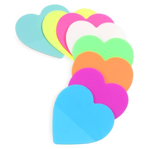 160 Blatt Haftnotizen Lustig Selbstklebend, Bunte Herzen Hatnotizen Klebezettel, Transparent Klebezettel Klein 45 X 45 mm für Büros, Schulen, Zuhause 160 Blatt Haftnotizen Lustig Selbstklebend, Bunte Herzen Hatnotizen Klebezettel, Transparent Klebezettel Klein 45 X 45 mm für Büros, Schulen, Zuhause von Yuomeaz