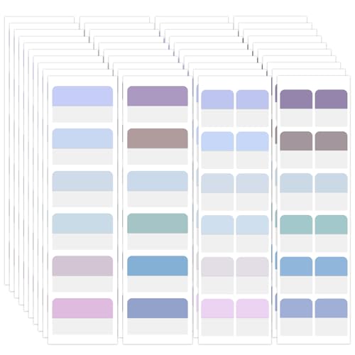 360 Stück Haftnotizen, 4,5x2,8 cm & 2,5x2,7 cm (2 Größen) Haftindex-Tabs, Bunte Seitenmarkierungen für Notizbücher, Datei-Tab-Flaggen für Buch-Tags, Sticker-Index-Markierungen von Yuomeaz