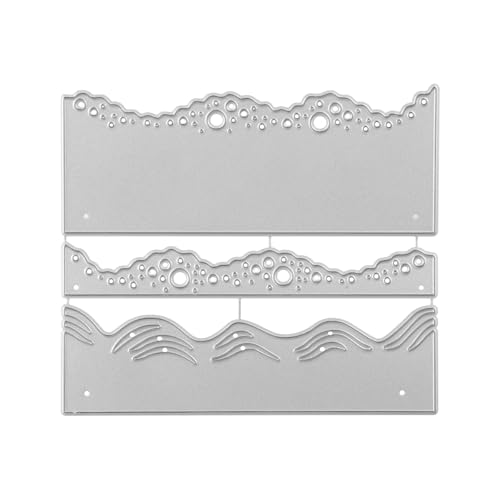 Ocean Beach Wave Metall-Stanzformen, Sommer-Hintergrund, Scrapbooking, Bastelschablonen, Metall, Strand, Ozean, Sommer, Schablone für Scrapbooking, Prägung, Kartenherstellung von Yuomeaz