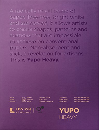 Yupo Papier L21-YUP389WH912 Malen und Zeichnen, mehrfarbig von LEGION PAPER