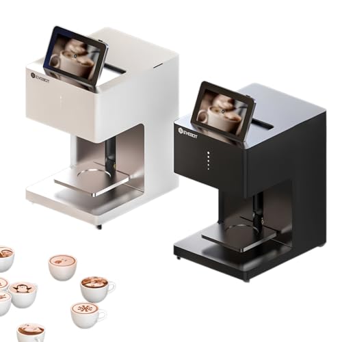 3D Latte Art Kaffee-Drucker Maschine Automatisch Getränke Essen Selfie Mit WIFI Verbindung Drucken Lebensmittelsichere Tintenpatronen (FC-W-2 Farbige Tinte) von YuqiaoTime