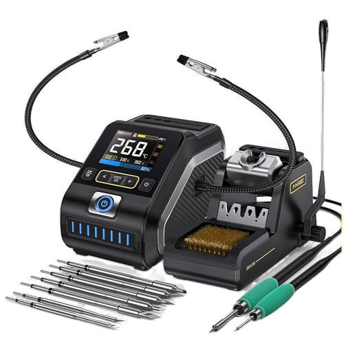 FNIRSI DWS-200 DWS-200 W Leistung Repaid Heizung Lötkolben Staion C210 C245 Lötkolben Griff Elektronische Schweißnacharbeitsstation (DWS-200 F210-3 Spitzen) von YuqiaoTime