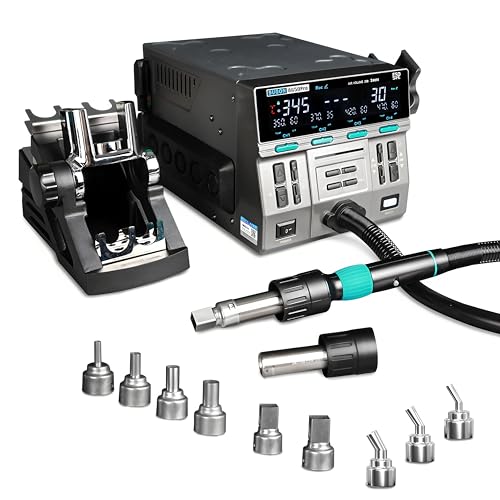 SUGON 8650Pro 1300W Heißluftpistole mit Digitalanzeige BGA Rework Station Gebogenes Düse Schweißreparatur Entlötstation (Sugon 8650Pro 220V Netzteil) von YuqiaoTime