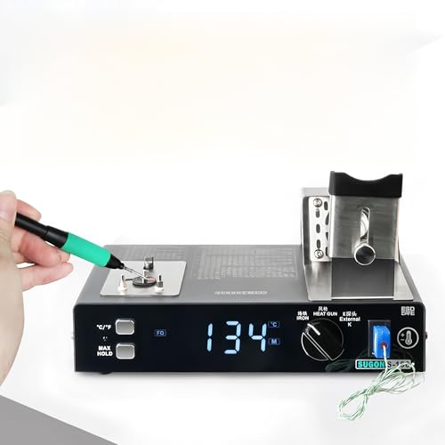 SUGON S-196 Heißluft-Lötkolben 2-in-1 Temperaturtester Sensor Thermoelement Kalibrator für Schweiß-Rework Station (Sugon S-196 110V Netzteil) von YuqiaoTime