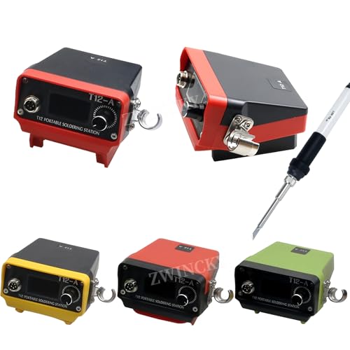T12-A plus kabellose Lötstation Lötkolben für 18-21V Max Li-Ionen-Akku für DIY Reparatur Set ohne Akku (T12-A+ für Worx Akku) von YuqiaoTime